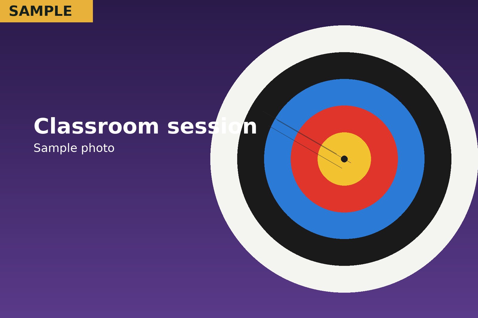 Classroom session (sample photo)